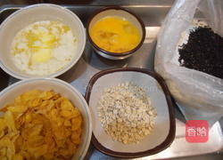 芝麻麦片硬饼干的做法图解1