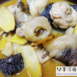 米血麻油鸡汤的做法[图]
