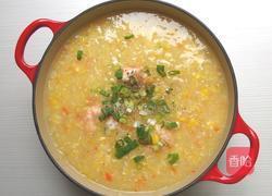 鲜虾玉米浓汤的做法图解7
