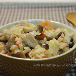 蕈菇高丽菜饭的做法[图]