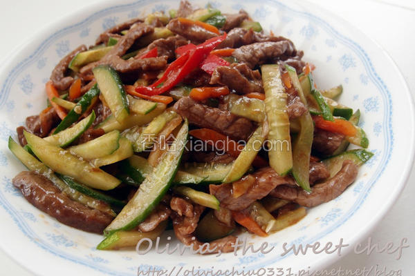 小黄瓜炒牛肉