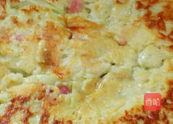 隔夜饭蔬菜煎饼的做法图解3