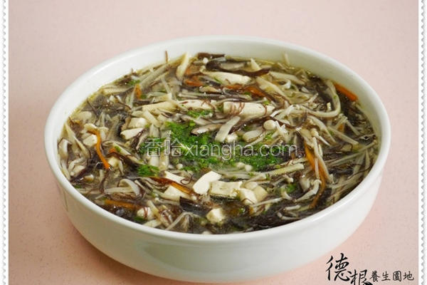 素食海发菜什锦羹