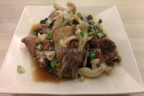 菇菇蒸排骨豆鼓