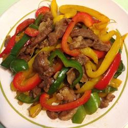 彩椒肉柳的做法[图]