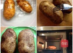 鲜虾培根起司烤薯的做法图解2