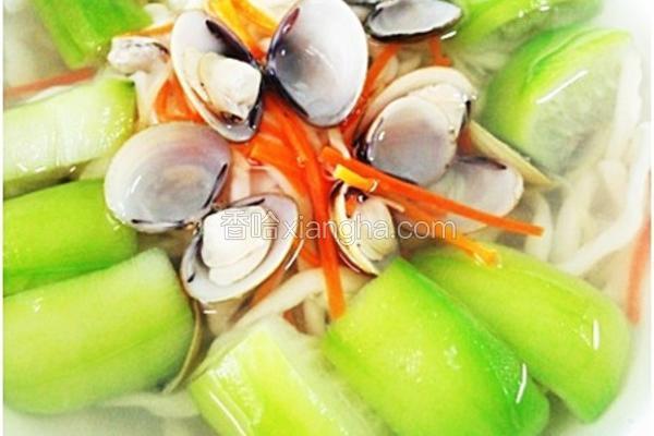 蛤蛎丝瓜乌龙面