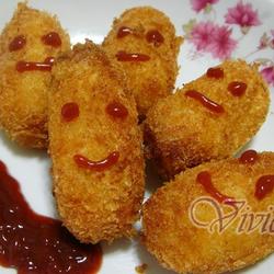 炸虾可乐饼的做法[图]