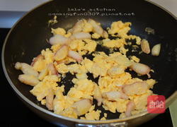 蟹肉炒蛋的做法图解4