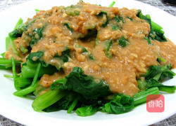 花生酱菠菜的做法图解3