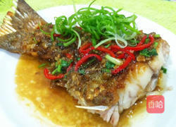 豆瓣酱煎鱼的做法图解5