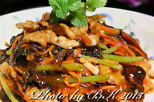 青菜鱼香肉丝