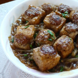油豆腐镶肉烩粉条的做法[图]