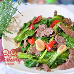芥蓝炒牛肉的做法[图]