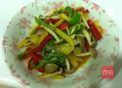 彩椒炒海鲜菇的做法图解3