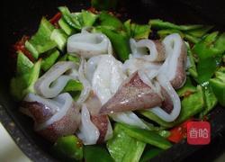 豆办酱青椒炒墨鱼的做法图解5