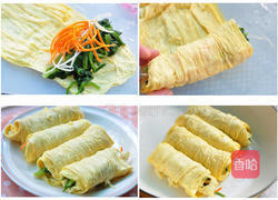 豆皮菠菜卷的做法图解2