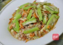 樱花虾肉末炒丝瓜的做法图解5