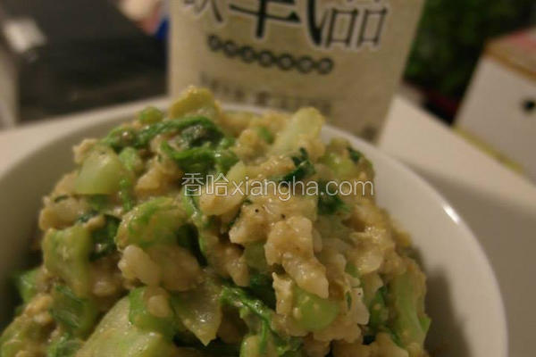 饮氧油菜高纤烩饭