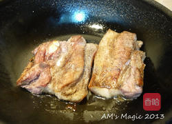 香煎咸猪肉炒甜豆的做法图解3