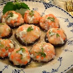 虾肉酿鲜菇的做法[图]