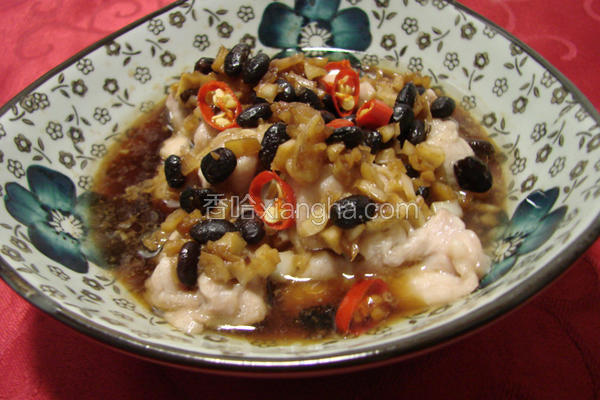 豉汁蒸鸡球