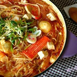 韩式泡四季豆腐锅的做法[图]