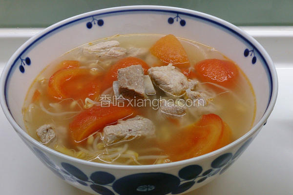 番茄黄豆芽排骨汤