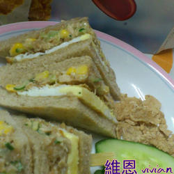 鲔鱼蛋土司的做法[图]