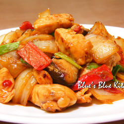 香辣鲜菇鸡丁的做法[图]