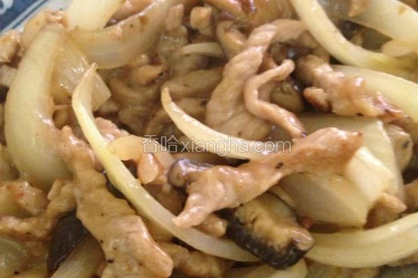 洋葱炒肉丝