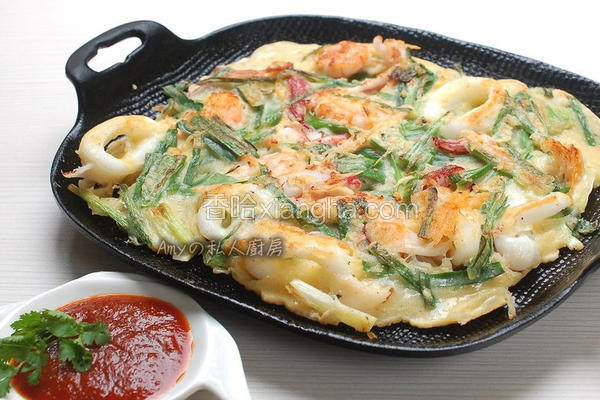 韩式海鲜煎饼