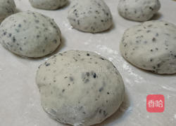 黑芝麻小圆面包的做法图解3