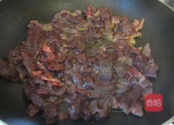 快炒牛肝的做法图解3