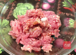 蒜汁青甜椒酿肉的做法图解3
