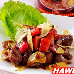 香葱蒜片牛肉粒的做法[图]