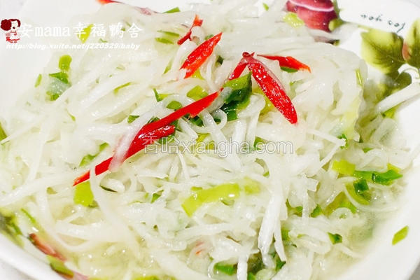 凉拌油葱白玉萝卜丝(烹大师时食飨宴)