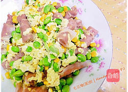 毛豆烩蛋饺的做法图解4