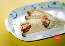菇菇三丝海苔卷的做法图解3