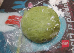 抹茶地瓜面包的做法图解4