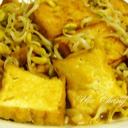 油豆腐炒豆芽菜的做法[图]