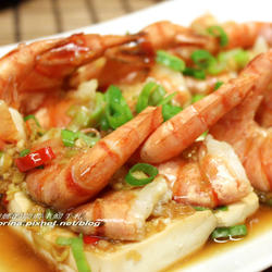 蒜蓉蒸虾的做法[图]