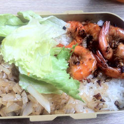 奶油蒜酥虾饭的做法[图]