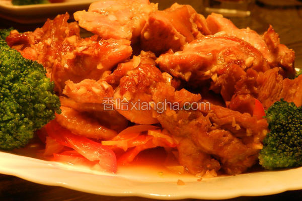 蒜香烤鸡肉