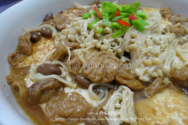 花生面筋烩蛋豆腐