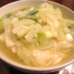 XO酱蒲瓜面的做法[图]