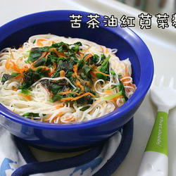 苦茶油红苋菜面线的做法[图]