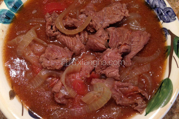 沙茶洋葱炖牛肉