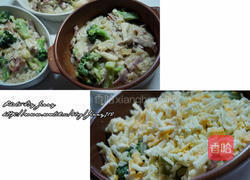 焗烤青花海鲜菇的做法图解6