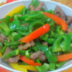 青椒炒肉丝的做法[图]